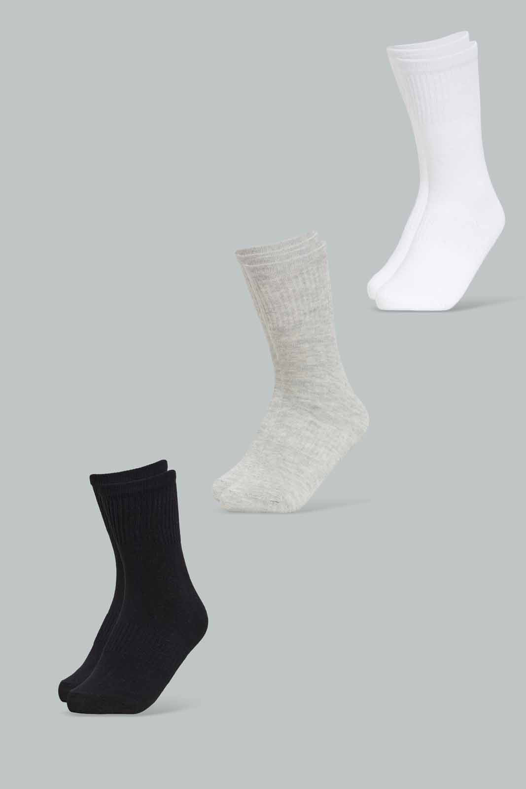 Redtag-Women-Ladies-Quarter-Length-With-Rib-Welt-Plain-Non-Terry-Socks-365,-Category:Socks,-Colour:Multicolour,-Deals:New-In,-Dept:Ladieswear,-Filter:Women's-Clothing,-New-In-Women-APL,-Non-Sale,-Section:Women,-Women-Socks--