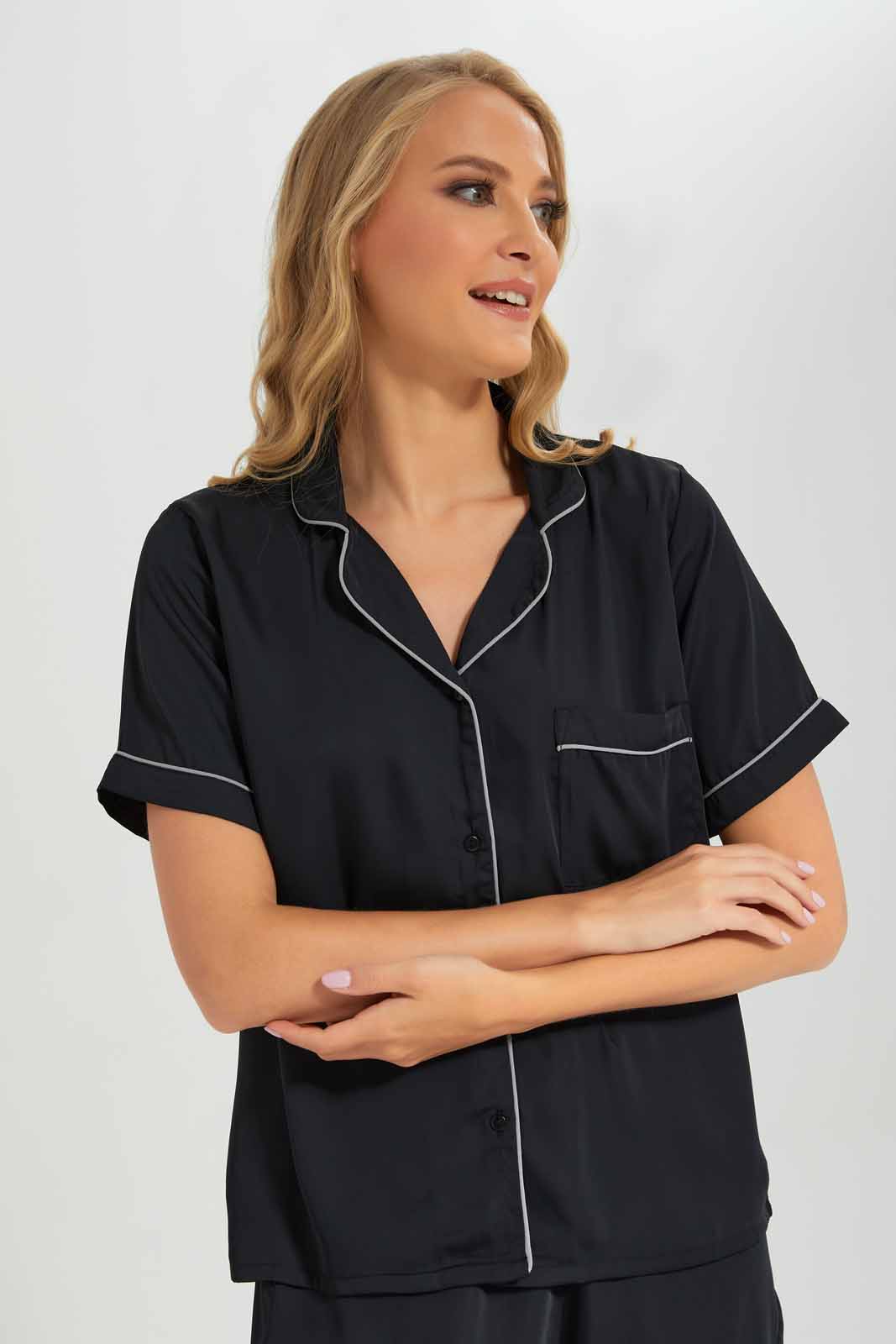 Redtag-Women-Black-Color-Solid-Poly-Satin-Cami-Set-Category:Cami-Sets,-Colour:Black,-Deals:New-In,-Dept:Ladieswear,-Filter:Women's-Clothing,-New-In-Women-APL,-Non-Sale,-Section:Women,-W22B,-Women-Cami-Sets--