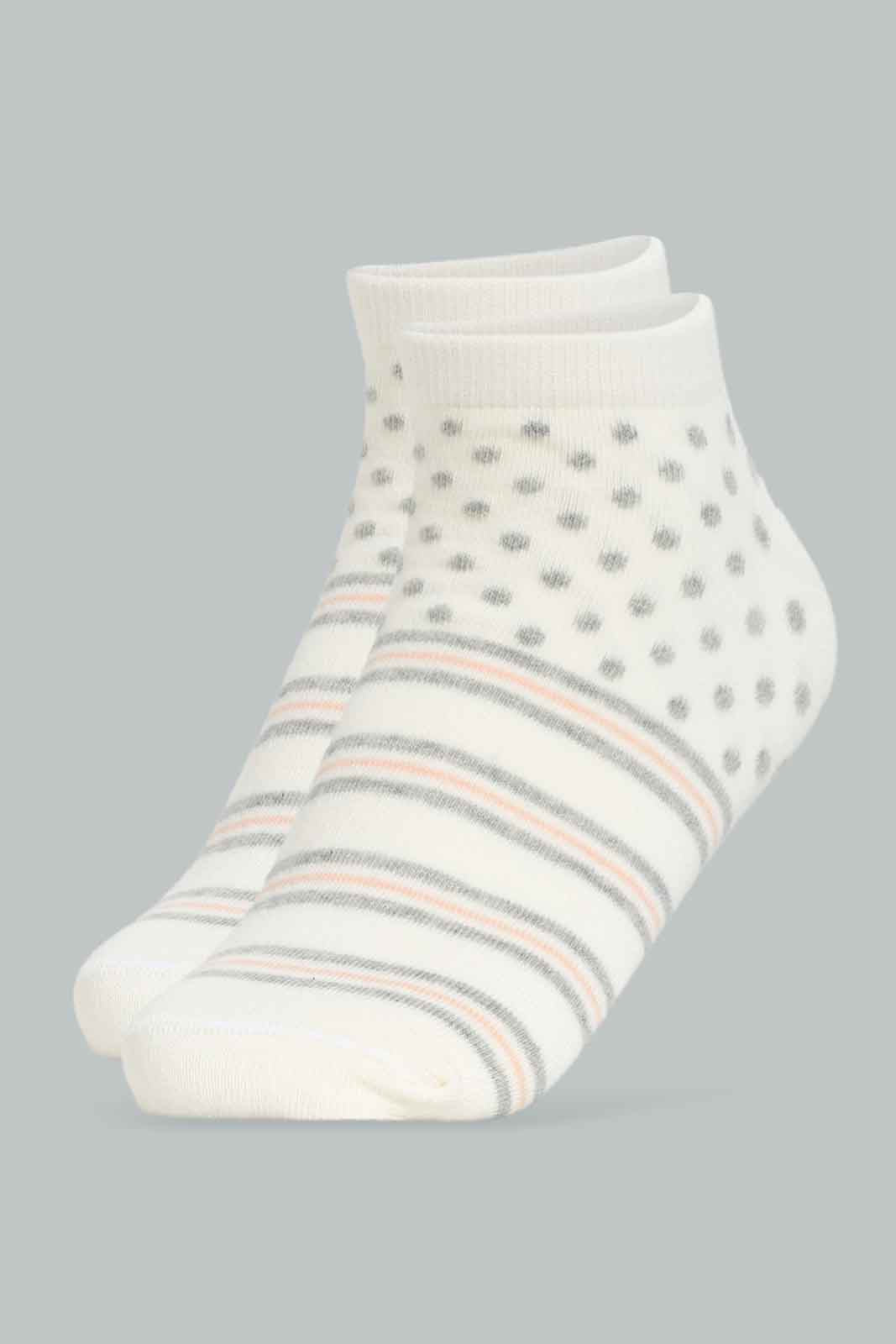 Redtag-Women-Assoted-Multi-Color-3Pk-Ladies-Ankle-Socks-365,-Category:Socks,-Colour:Assorted,-Deals:New-In,-Dept:Ladieswear,-Filter:Women's-Clothing,-New-In-Women-APL,-Non-Sale,-Section:Women,-Women-Socks--